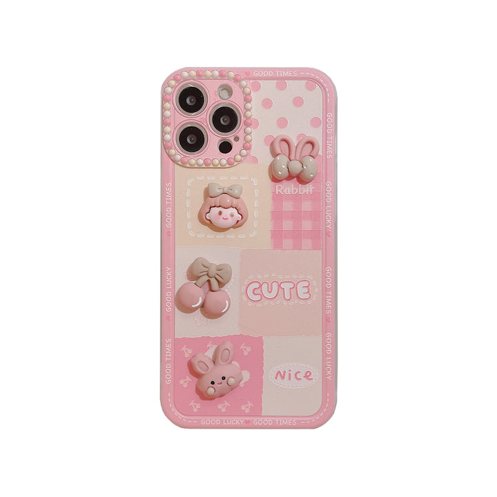 Suitable For Three-dimensional Girl Mobile Phone Case Cute And Creative
