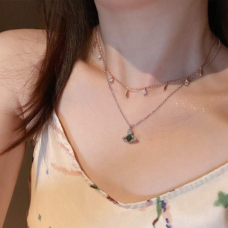 Collier de chute d'eau simple pour les femmes