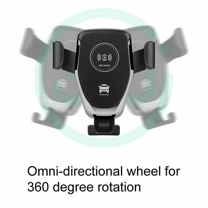 10W Qi Wireless Fast Car Charger Mount Holder Stand Automaattinen kiinnitys lataus