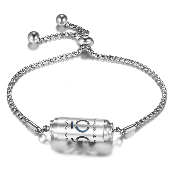 Bracelet de diffuseur d'huile essentielle réglable en acier inoxydable