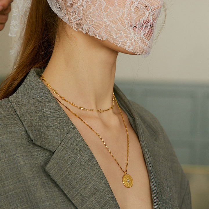 Women's Niche Light Luxury Non-fading Titanium Steel Necklace
