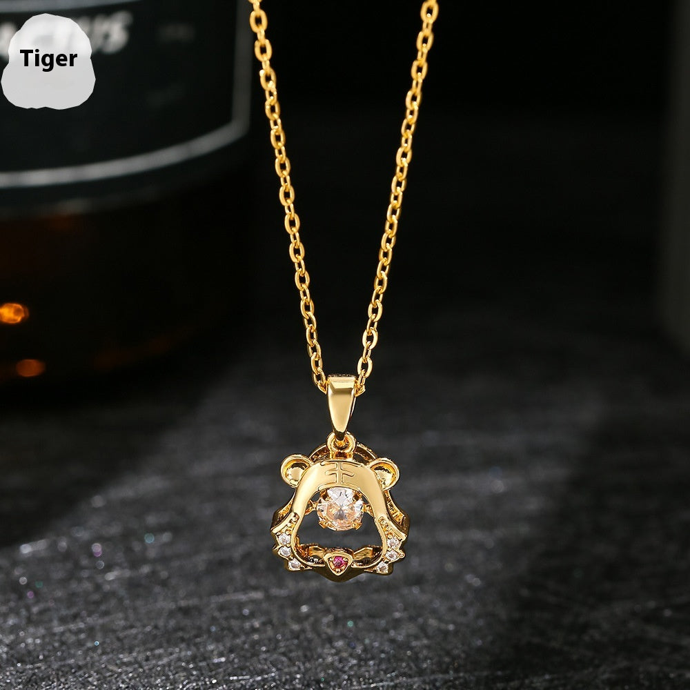 Ins Zodiac Smart Necklace Micro-intarsia