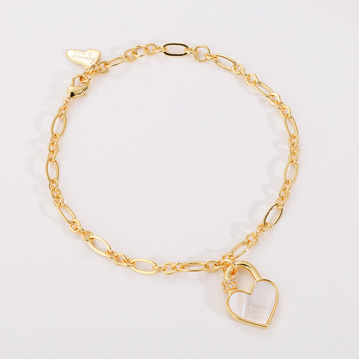 Bracelet de tempérament cardiaque de pêche incorporée des femmes