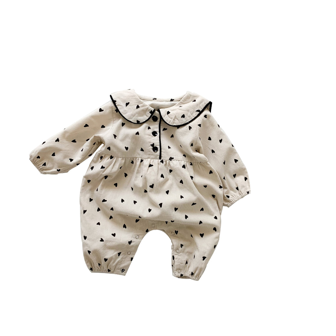 Baby onesie høst corduroy baby dress