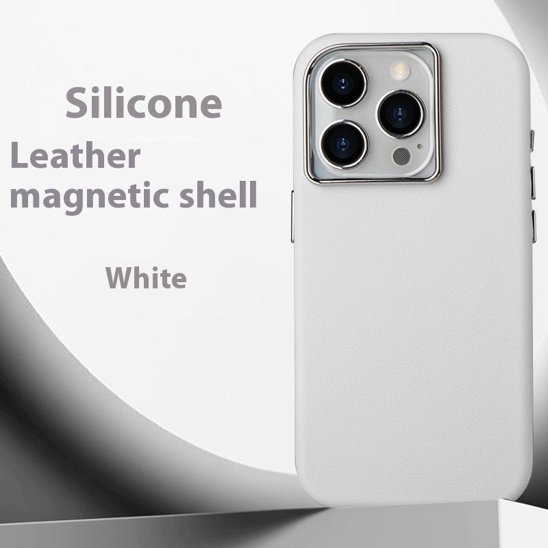 シリコンオールインクルーシブレザーの電話ケース磁気吸引