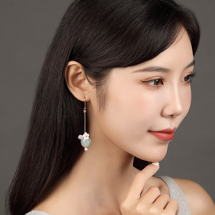 Hanfu Earrings Earrings Autumn And Winter Costume Ear Clips Women