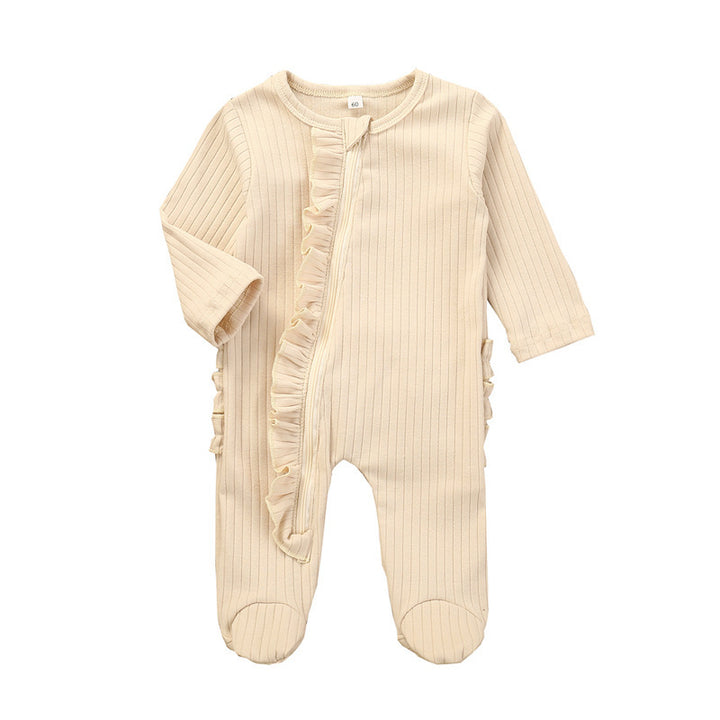 ベビーロンパーズ秋の冬の男の子の女の子長袖ジャンプスーツロンパー幼児の赤ちゃんの固形服