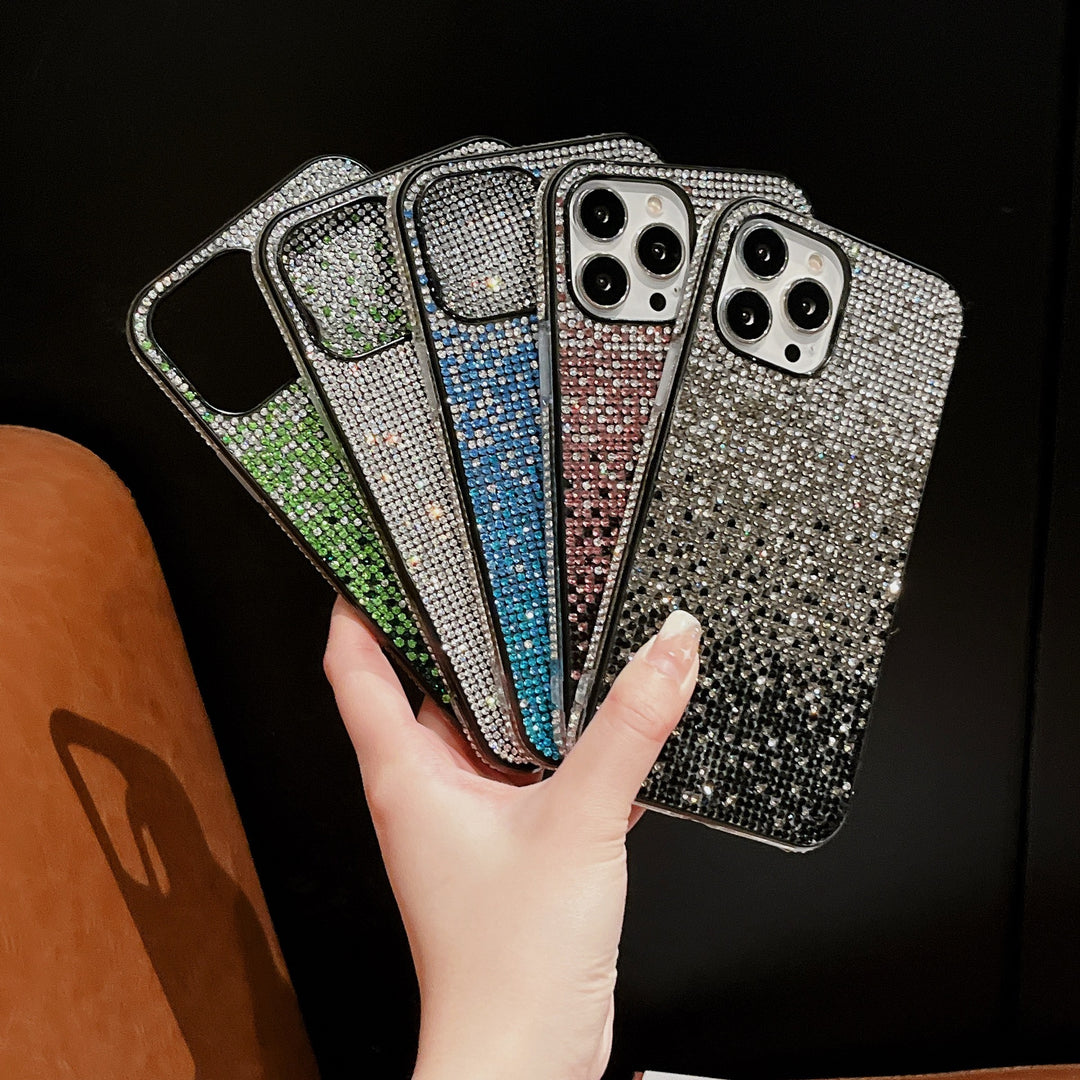 حافظة هاتف جديدة مناسبة لحقيبة الهاتف المحمول المصنوعة من الجلد الملصوق بألوان قوس قزح
