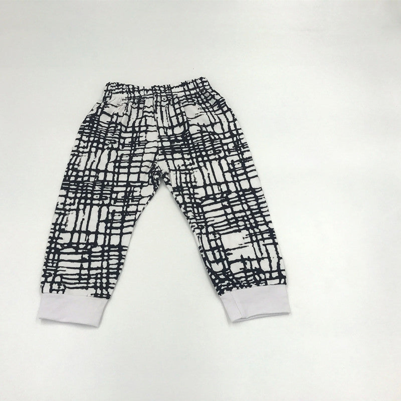 Long Short Sleeve Top  Pants 2pcs Sport Suit Baby Clothing Set