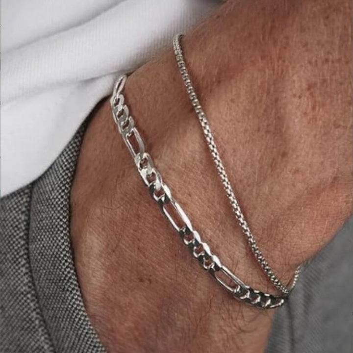 Fashion Personality Flat Cuban Link Chain Bracelet