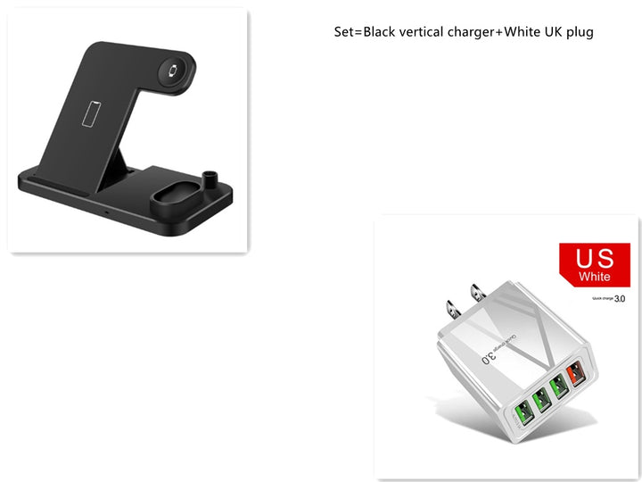 4 en 1 chargeur sans fil Qi 10W Charge rapide