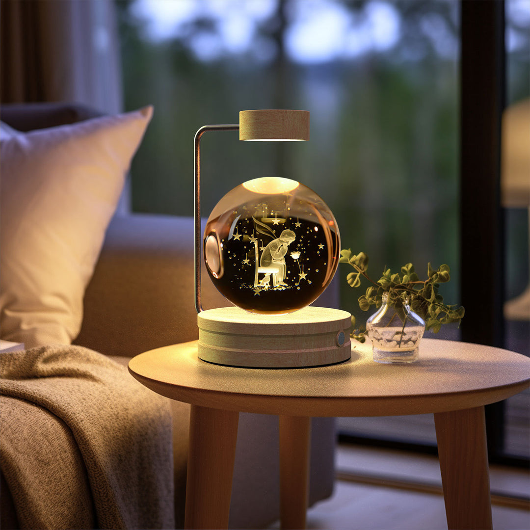 Crystal Ball Cosmic Dinosaur Indoor Night Light USB Power Warm bedlicht Verjaardag Geschenk nachtlampje