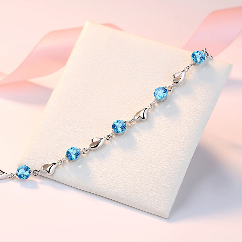 Bracelet de cadeau de la Saint-Valentin Tanabata bijoux en argent