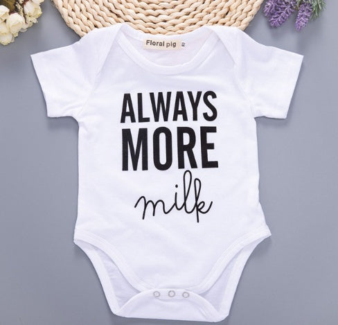 新生児服面白い1歳の誕生日パパレター白い半袖のベビーボディスーツTiny CottonBaby ClothesOnesie（中国）
