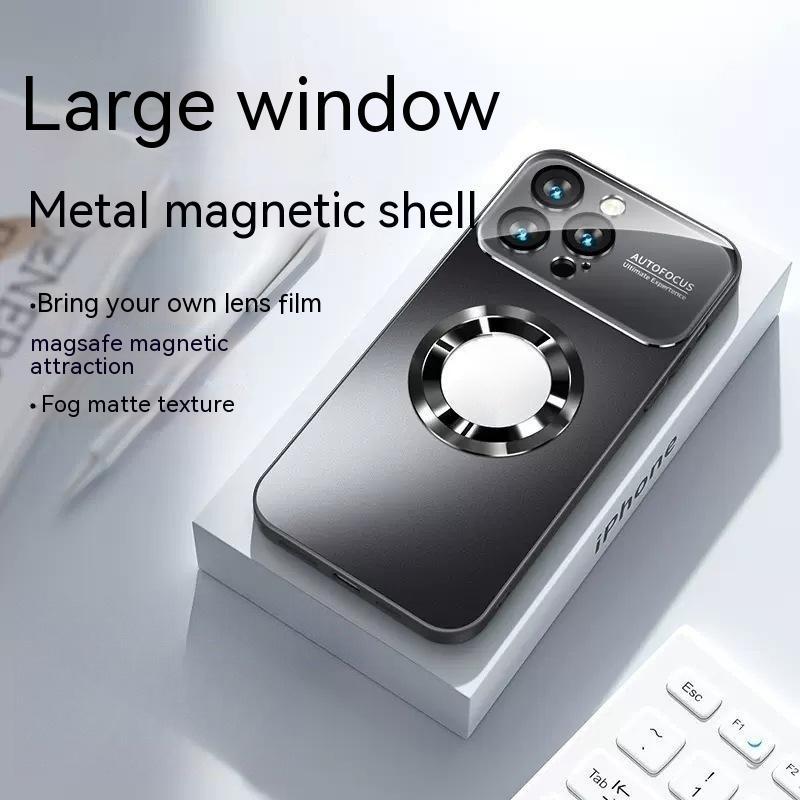 Large Window Without  Magnetic Suction Frosted Glass Drop-resistant All-inclusive Protective Case