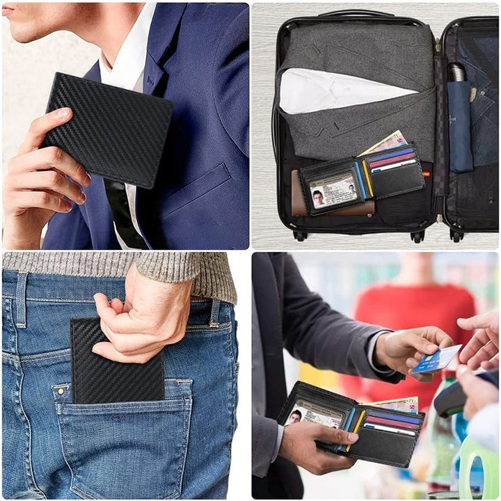 Men's Carbon Fiber Anti-magnetic Wallet