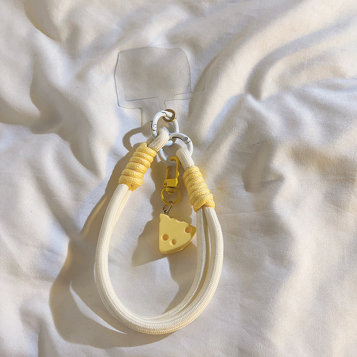Minimalist Instagram 3D Pendant Triangle Cheese Pendant Woven Handmade Hanging Rope