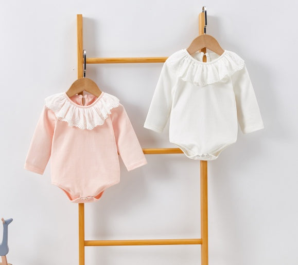 Bebek pamuklu tek parçalı kıyafetler