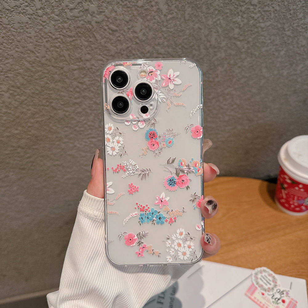 INS Floral Phone Flower Protective Protective