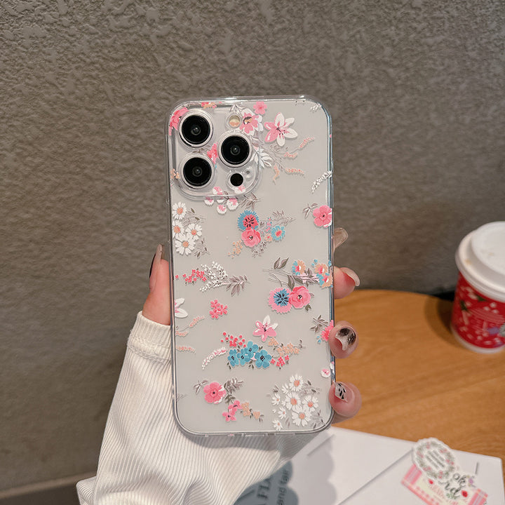 Ins floral phore flower case