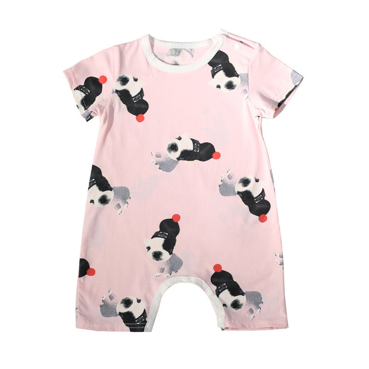 Short sleeve baby bodysuit