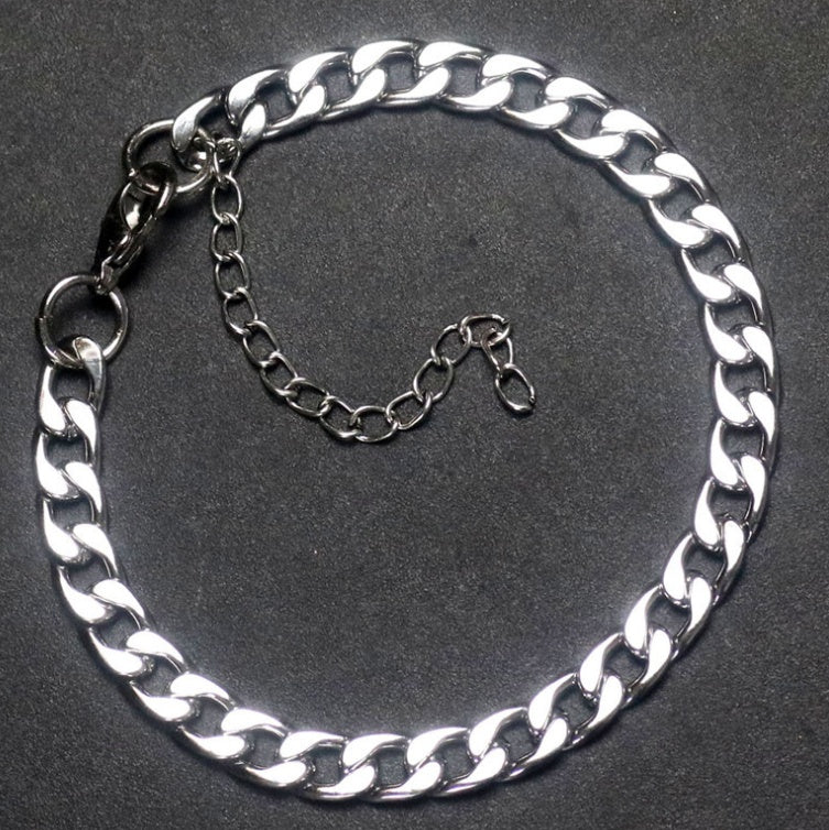 Roestvrij staal 3,2 mmnk afvlakke armband Europese en Amerikaanse titanium stalen sieraden voor heren