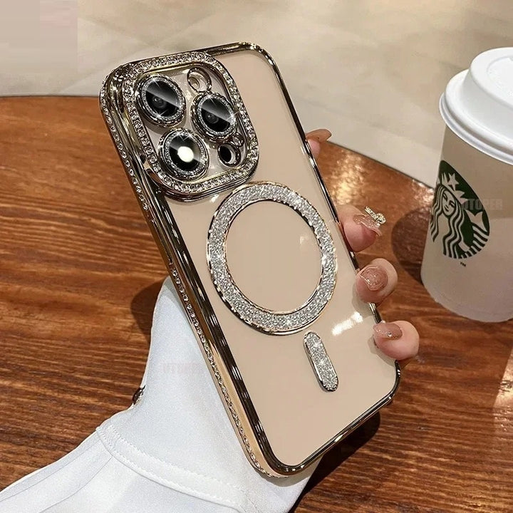 All-inclusive Rhinestone Magnetic Phone Case