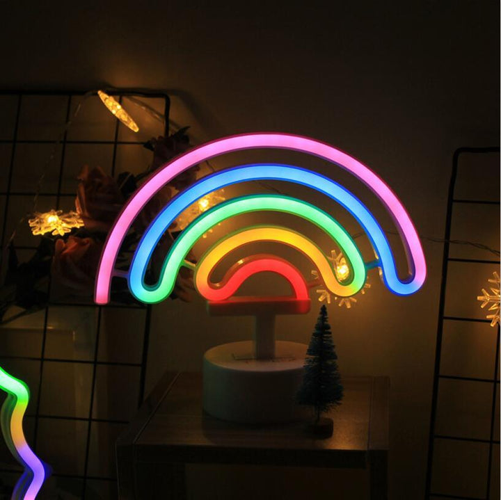 Kreative LED -Modellierungslampe Regenbogen Eis am Stiel