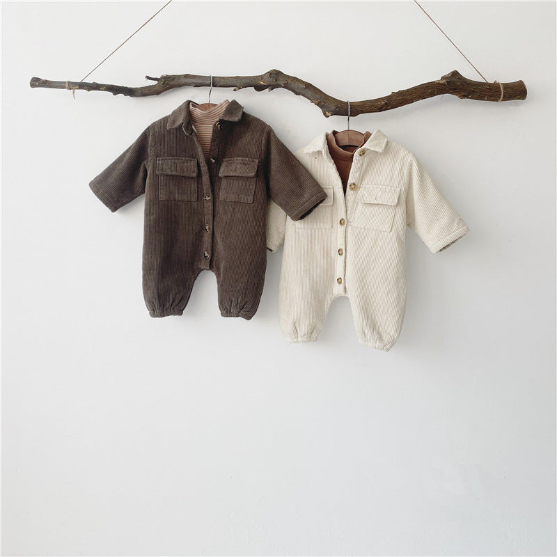 Egyrészes kirándulási ruhák baba könnyű alkalmi romper kabát