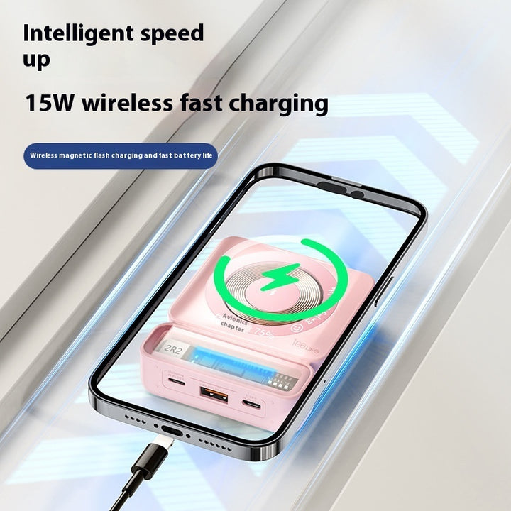 Large Capacity 225W Fast Charging Wireless Magnetic Power Bank