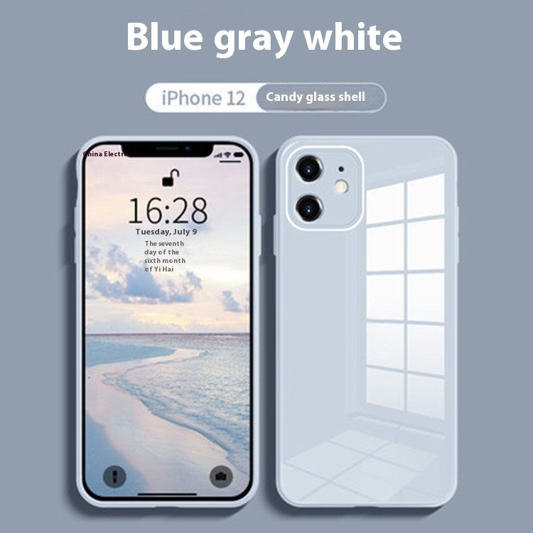 Applicable To Liquid Silicone Glass Phone Case