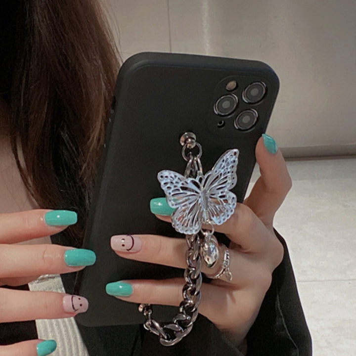Frauenmode einfaches Schmetterlingsarmband Silikon Telefonhülle