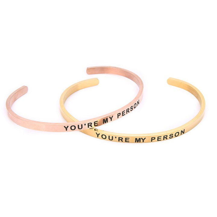 YOU'RE MY PERSON Lettering Bracelet