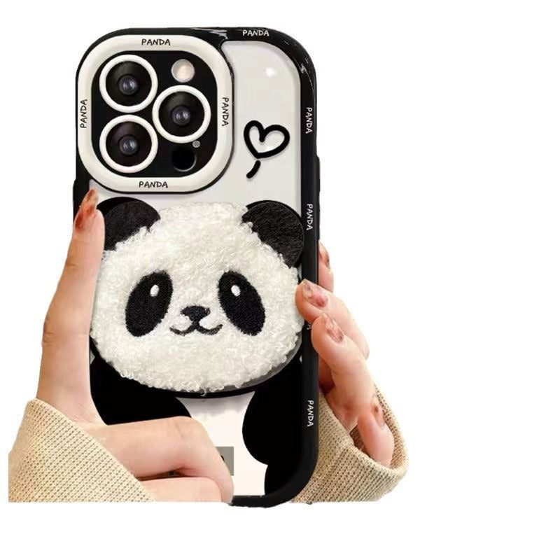 Плюша Panda All-inclusive Drop-резистентна телефонна калъф