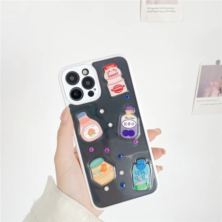 Summer Bebida tridimensional Case de teléfonos móviles Soft Soft