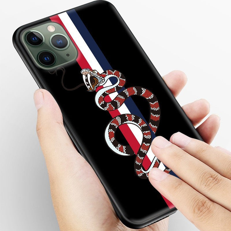 Новая змея черная матовая телефон