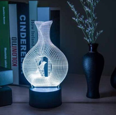 Yaratıcı 3D Gece Işık Led Lamba
