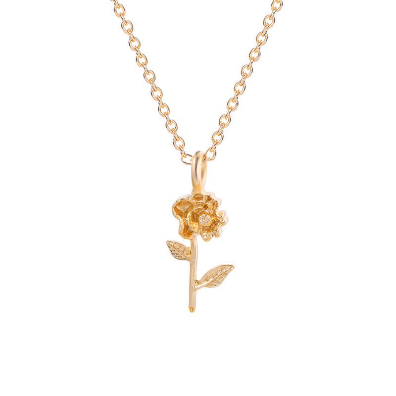 Fashion Alloy Flower Necklace For Minority Women