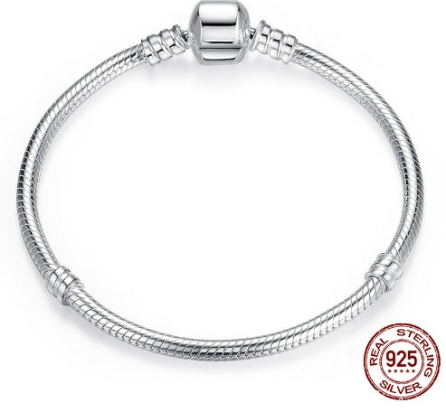 Lux 100% 925 Sterling Silver Charm Lanț Fit brățară originală Brățară pentru femei Bijuterii autentice Pulseira cadou XCHS902