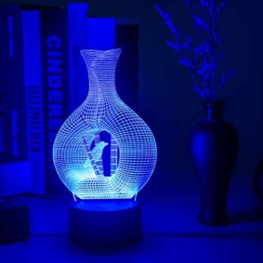 Lampe à LED de lumière de nuit 3D créative