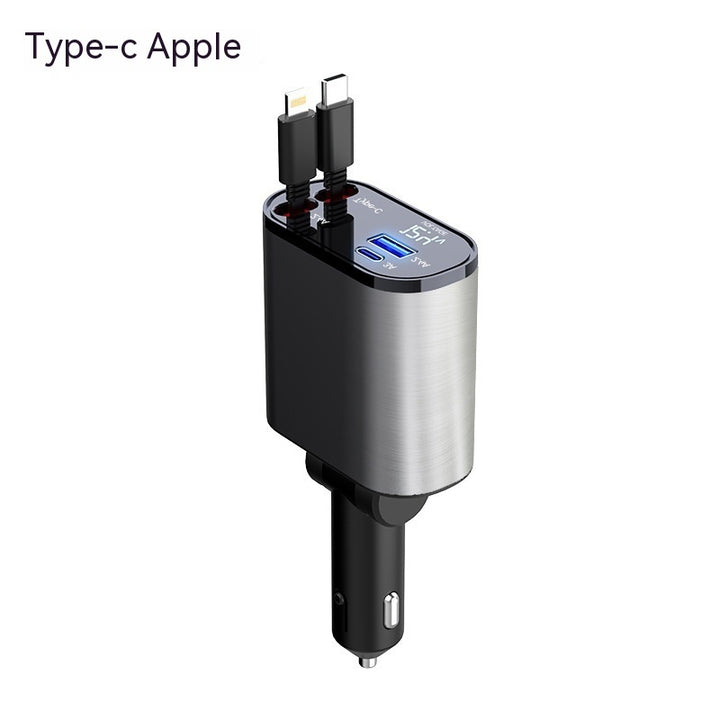 Digital Display Charging USB Adapter Cigarette Lighter One To Four