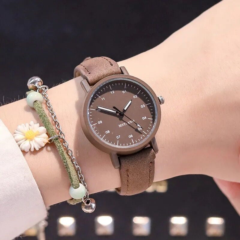 Korean Simple Temperamental Girls 'Antique Mori Style Antique Watch