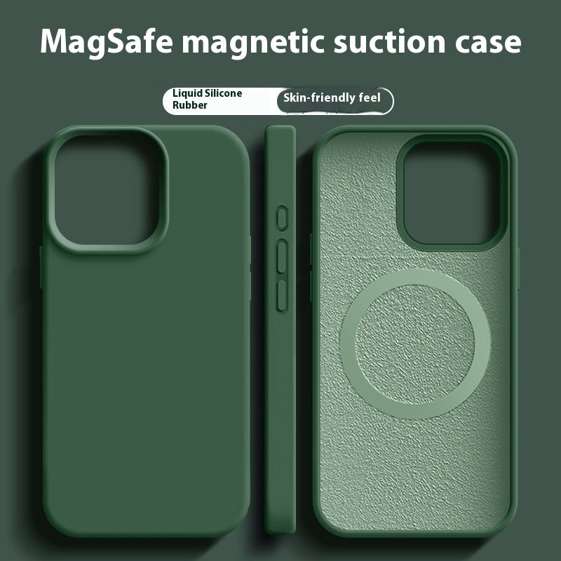 Custodia del telefono silicone liquido magnetico