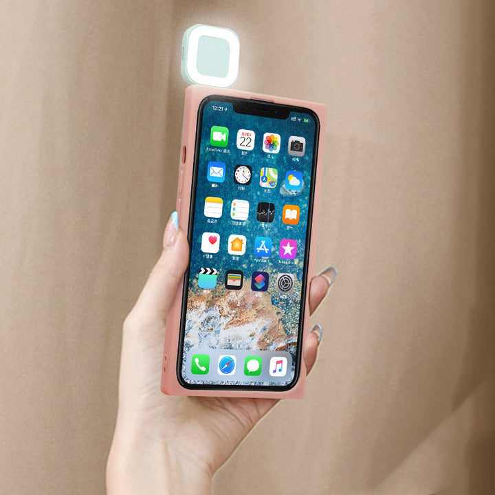 Gyűrűs villogó mobiltelefon tok, amely önmagáról készült kitöltő fényre alkalmas