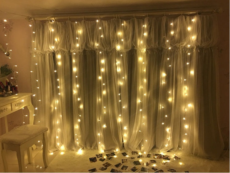 Karácsonyi LED függöny lámpák