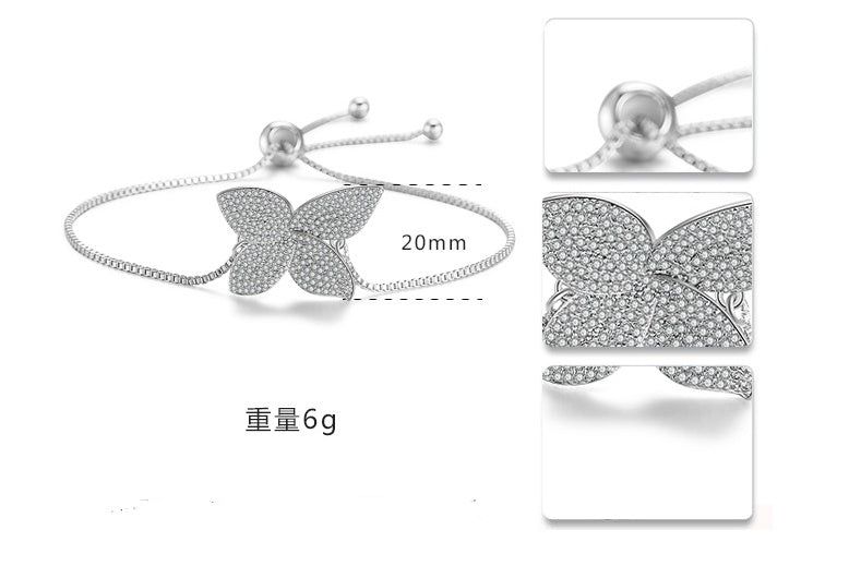 Új koreai állítható ékszer AAA cirkon karkötő gyűrű
