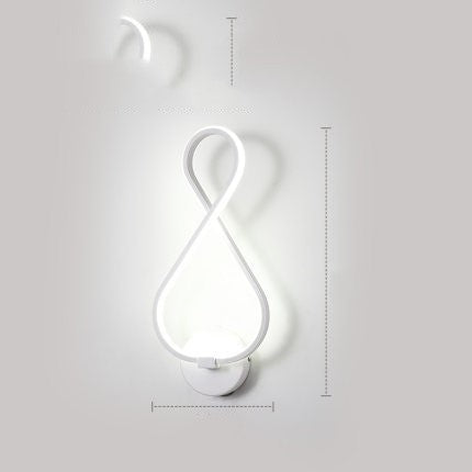 lampe murale LED lampe de chevet de chambre minimaliste nordique