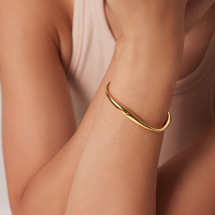 18K Gold Edelstahl -Armband -Form -Armband
