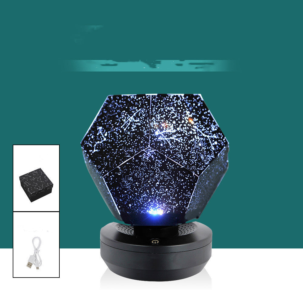 LED Starry Sky Proyector luces nocturnas Lámpara de proyección 3D Cargo Usb USB Planetarium Planetarium Niños Decoración de la habitación Iluminación