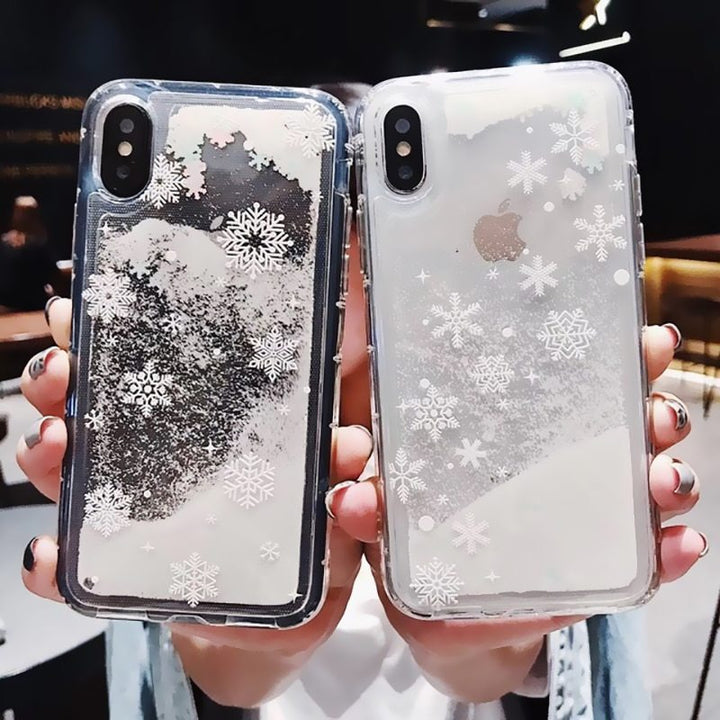 Compatibel met Apple, Snowflakes Sands Mobile Shell Christmas
